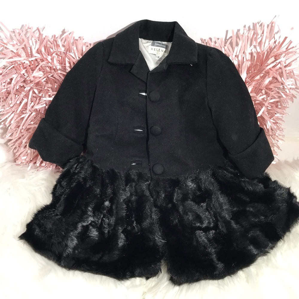 Neiman Marcus Elena faux fur coat size 2 - Picture 8 of 8